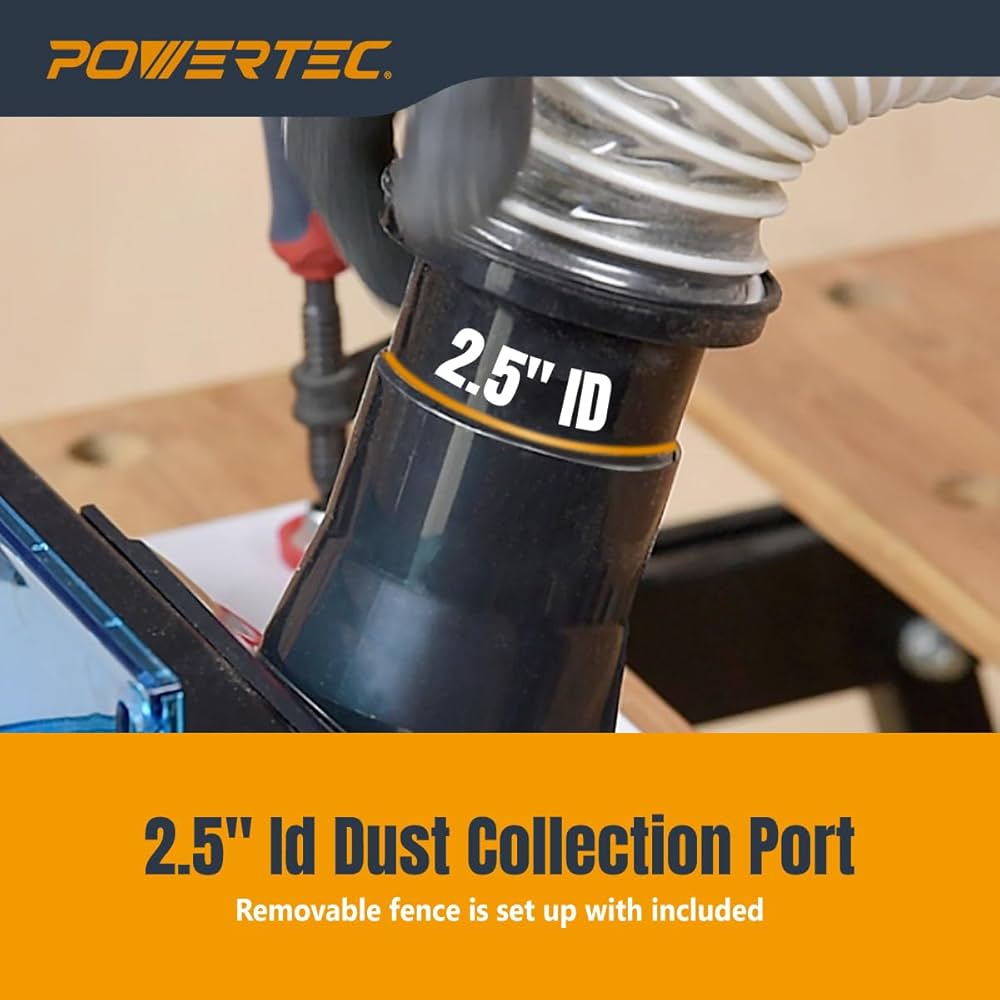 テーブルの面 Amazon | POWERTEC トリムルーターテーブル&ルーター